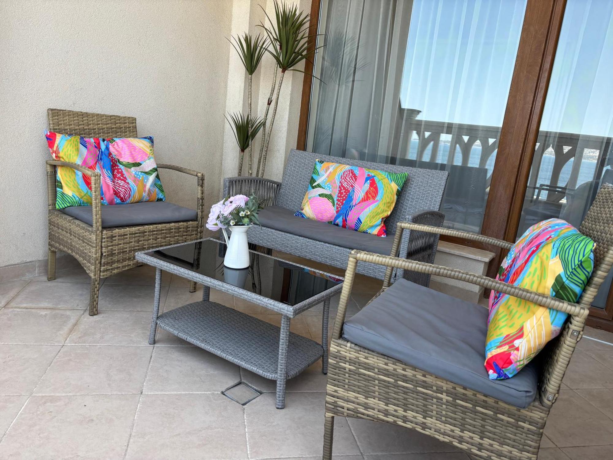 Azur Del Mar Seaview Apartment Varna Bagian luar foto
